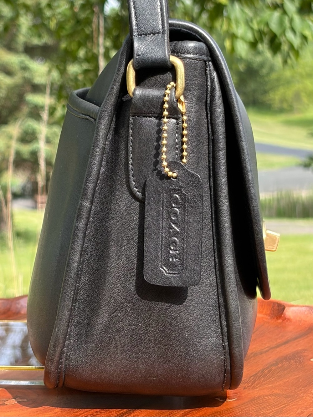 Vintage COACH City Bag Black Leather style 9790 EUC - Picture 14 of 17